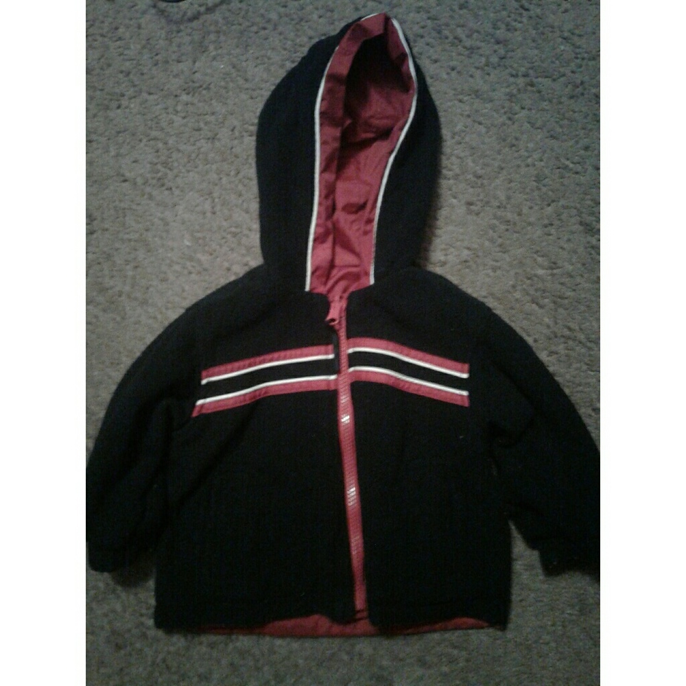 BABY TEDDY BEAR COAT REVERSABLE - Picture 2 of 3